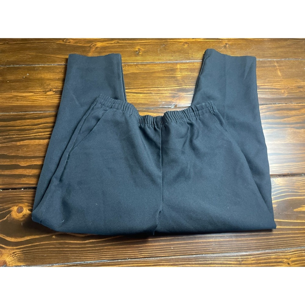 Donnkenny Pants, Women's Size 16 Petite, Black, Dress Pants, Vintage